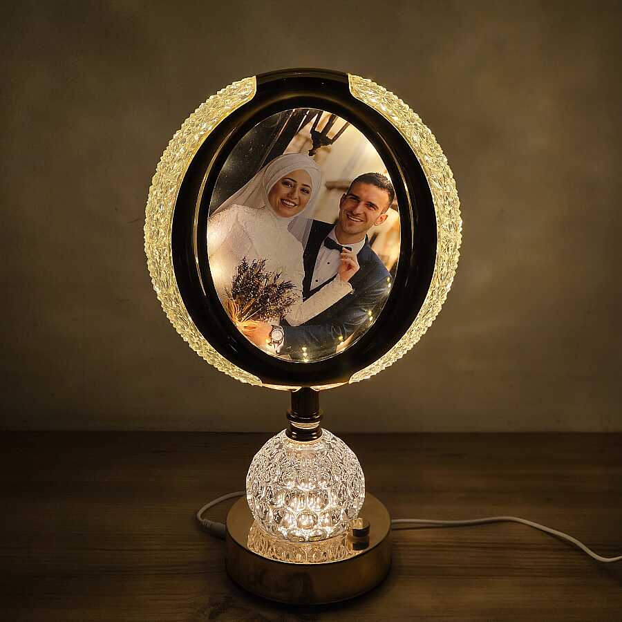 Kişiye Özel Fotoğraflı Kristal Görünümlü Gece Lambası - 2