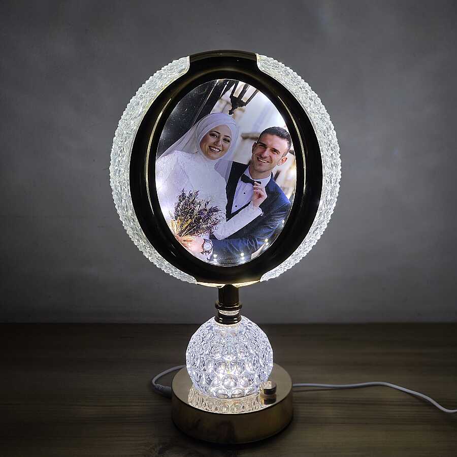 Kişiye Özel Fotoğraflı Kristal Görünümlü Gece Lambası - 3
