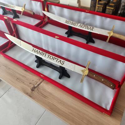 Dekoratif 70 cm Çelik Yapım Fatih Kılıcı