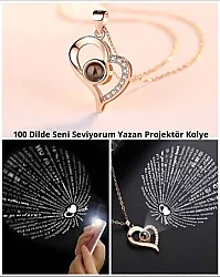 100 Dilde Seni Seviyorum Çelik Kolye - 2