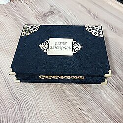 Kişiye Özel Kadife Lüx Kutulu Erkek Hediye Kombini - 3