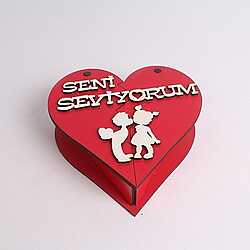 Çikolatalı Seni Seviyorum Kalp Kutu - 4