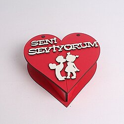 Çikolatalı Seni Seviyorum Kalp Kutu - 4