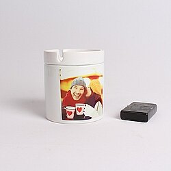 Kişiye Özel Resim Kazımalı Zippo Çakmak Ve Resimli Seramik Küllük - 2